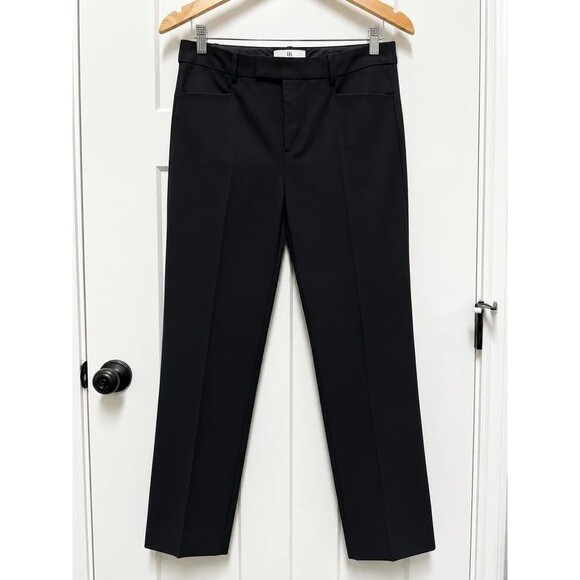 Banana Republic Pants - Banana Republic Sloan Pants 6L Black Mid Rise Straight Leg Trousers